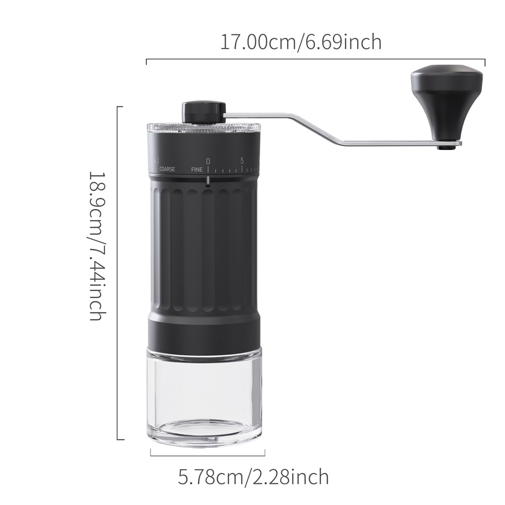 Portable Conical Burr Coffee Grinder 25g Ceramic Burrs X2622