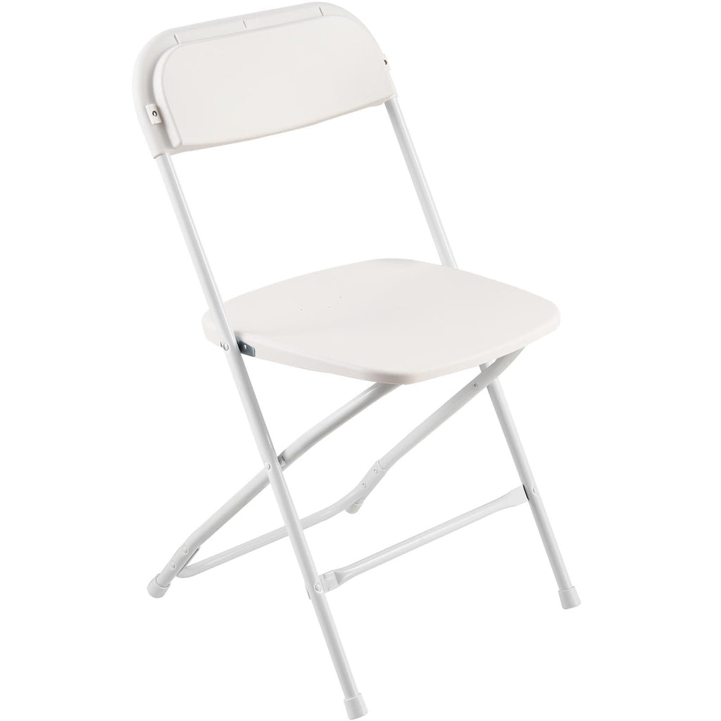 4 Pack Folding Plastic Chairs with Metal Frame D1063