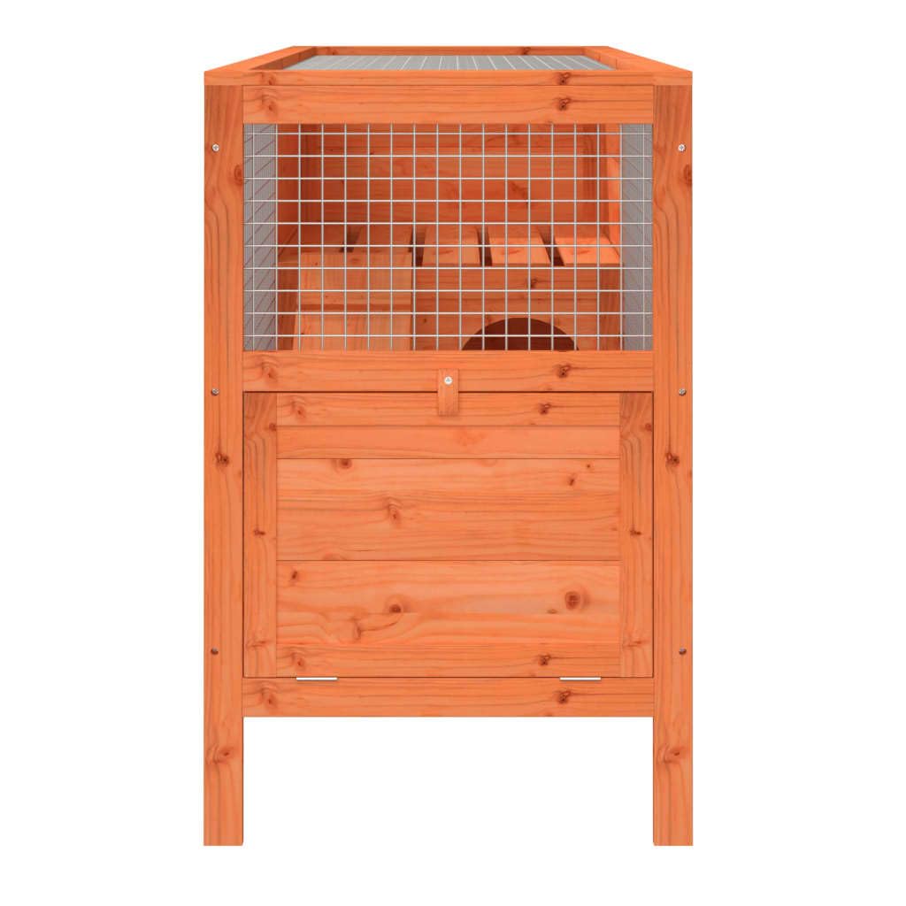 2-Tier Solid Pine Wood Rabbit Hutch Z793805