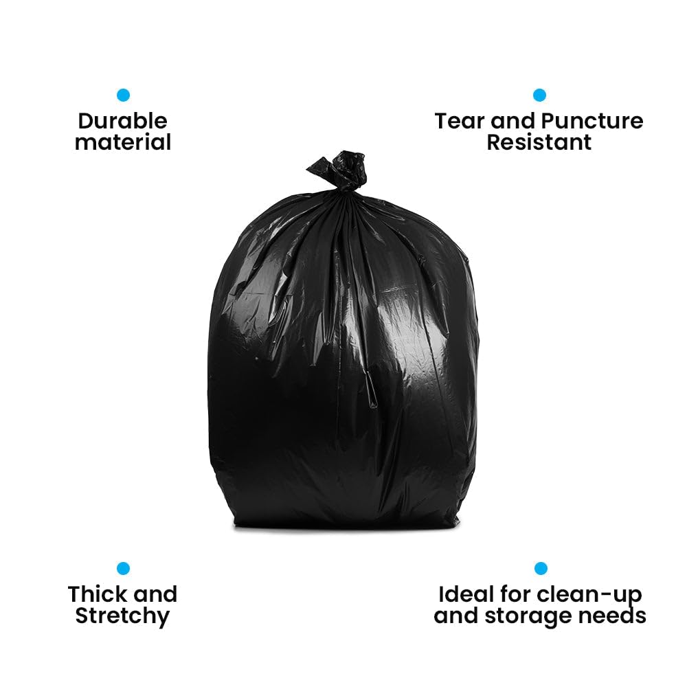 95-Gallon Black Heavy Duty Contractor Bags 10-Count C2892