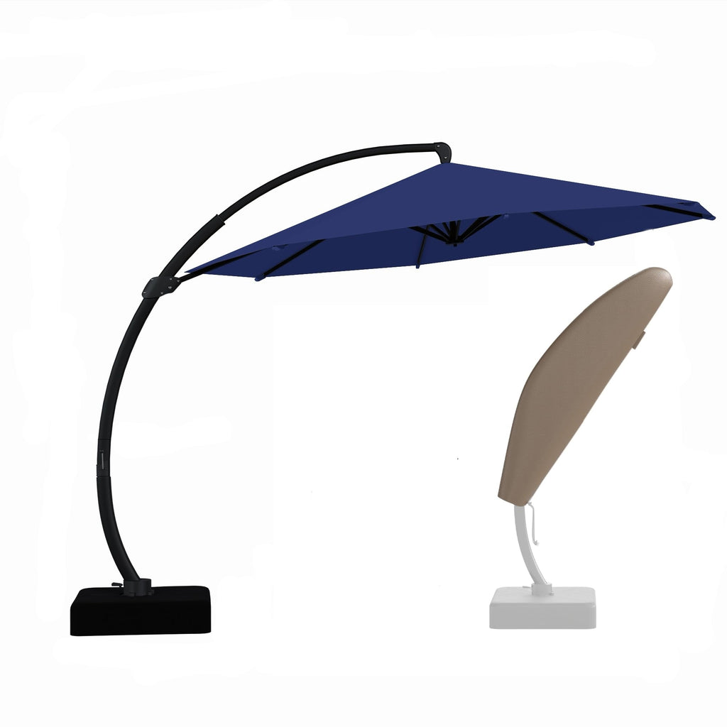12ft Cantilever Patio Umbrella with Base and Cover R677874