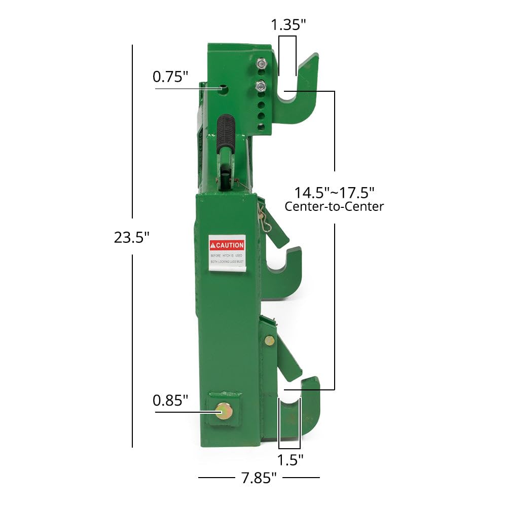 Green 3 Point Quick Hitch Adaptor A5059