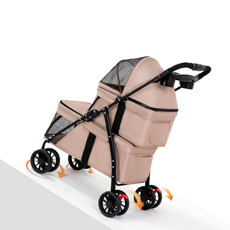 Double Pet Stroller with Cup Holder P5300