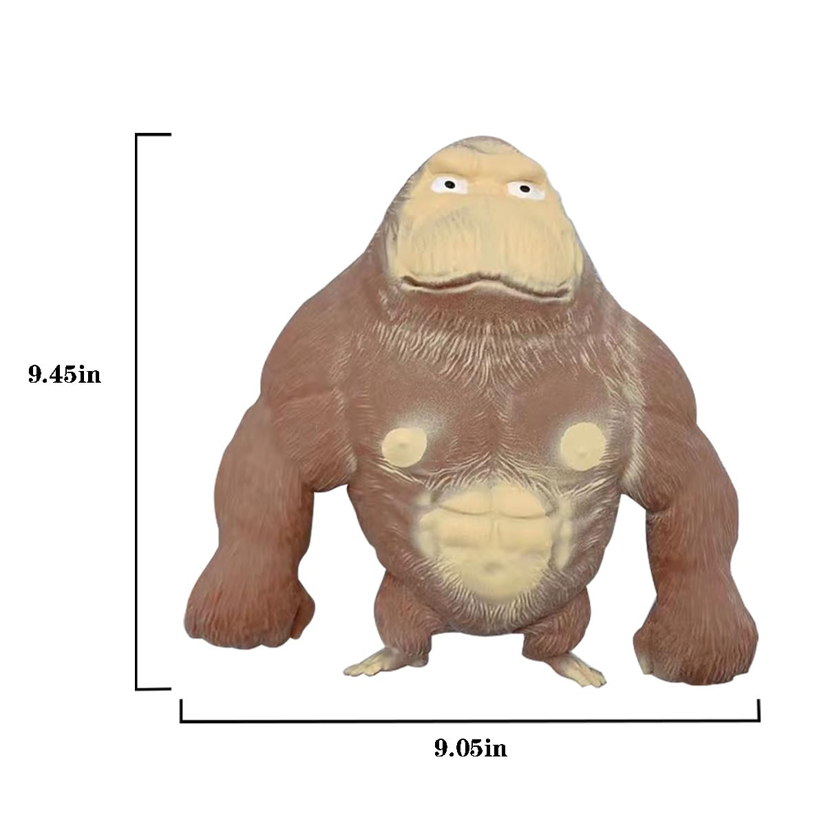 Brown Stretch Gorilla Sensory Stress Toy V1280