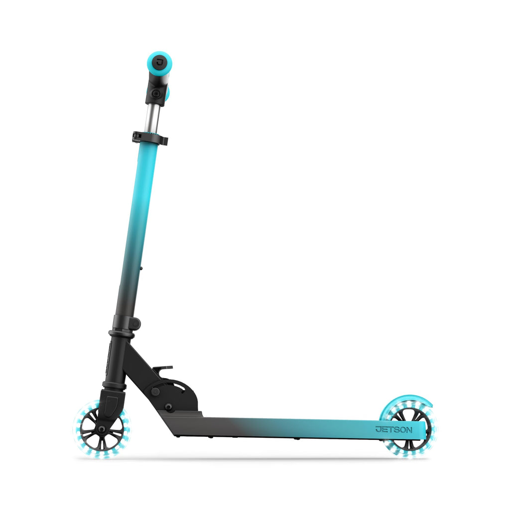 2-Wheel Light-Up Folding Kick Scooter with Adjustable Handlebar P186