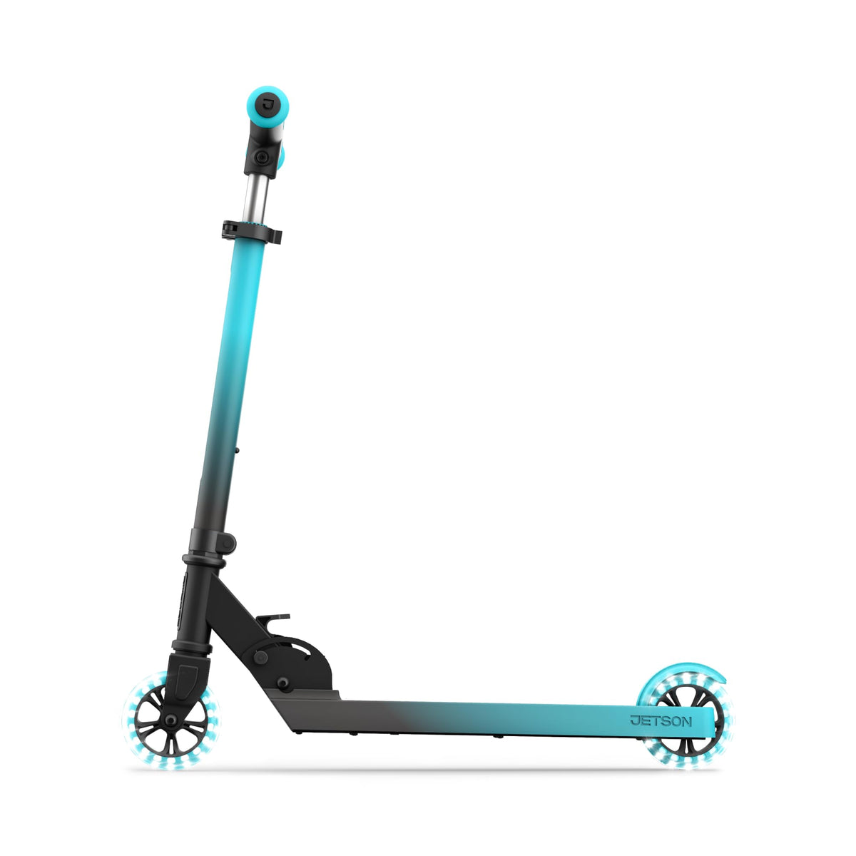 2-Wheel Light-Up Folding Kick Scooter with Adjustable Handlebar P186