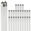 24 Inch T8 Fluorescent Tube Light Bulb 17W 3500K Neutral White G13 Bi-Pin Base Pack of 25 M858620