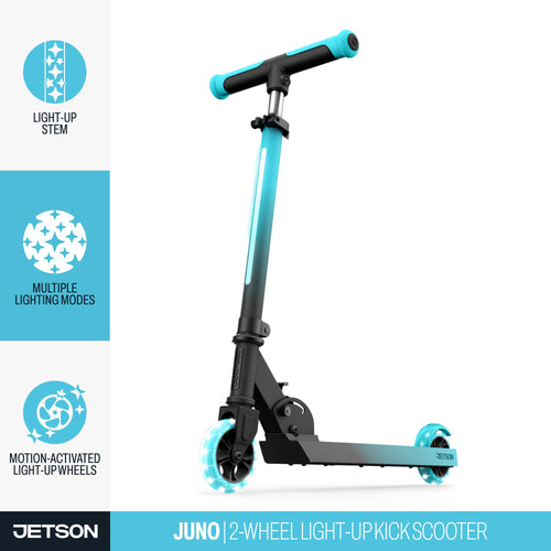 2-Wheel Light-Up Folding Kick Scooter with Adjustable Handlebar P186