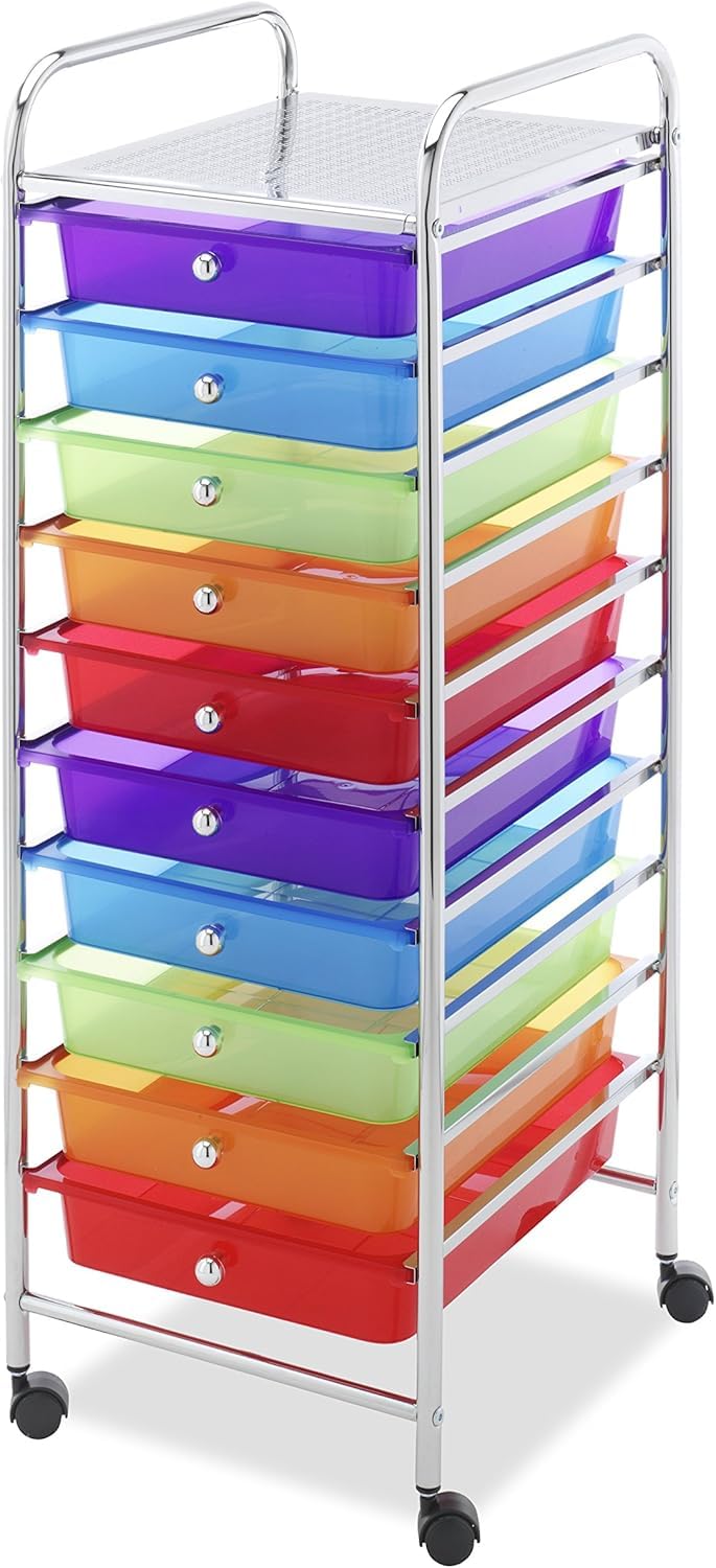 10 Drawer Rolling Craft Storage Cart W85341