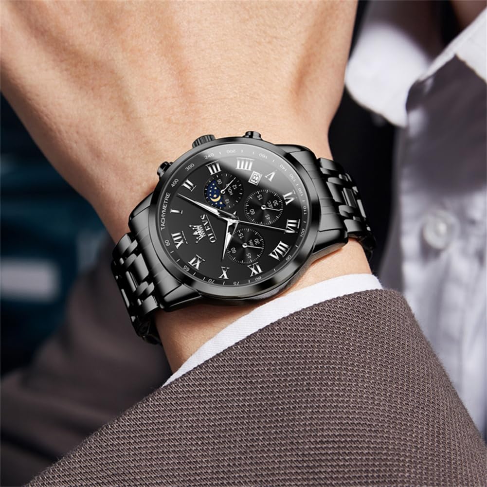 Men Stainless Steel Analog Quartz Wrist Watch V119