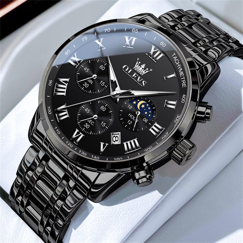 Men Stainless Steel Analog Quartz Wrist Watch V119