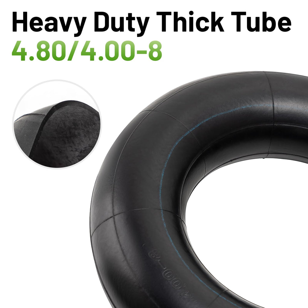 4.80/4.00-8 Replacement Tire Inner Tube with TR87 Angled Valve Pack of 2 H296