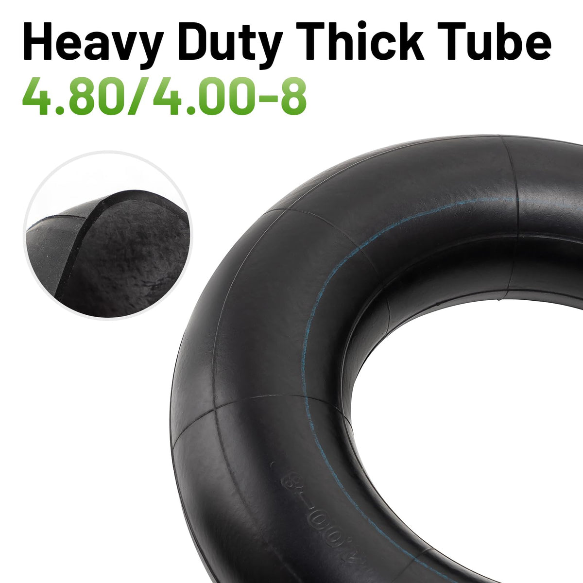 4.80/4.00-8 Replacement Tire Inner Tube with TR87 Angled Valve Pack of 2 H296