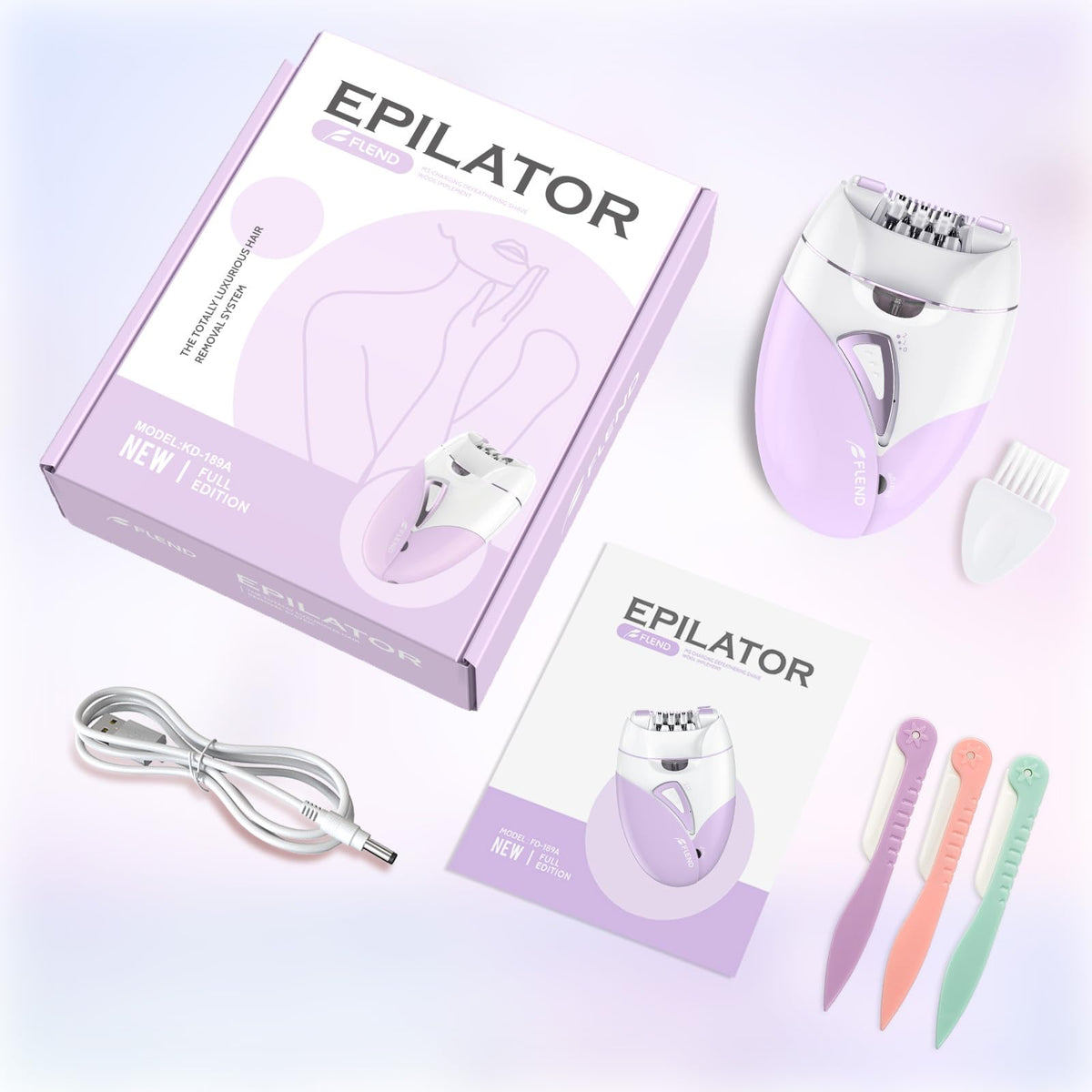 2-Speed Adjustable Epilator with 36 Tweezers A1828