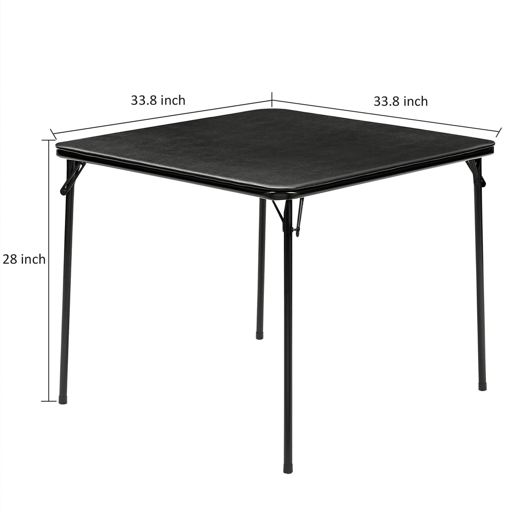 34'' Black Folding Card Table H414