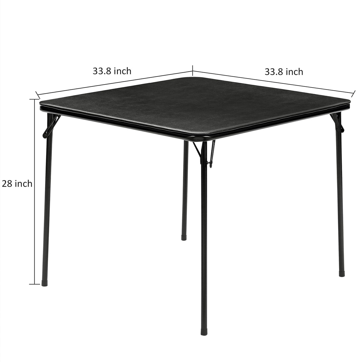 34'' Black Folding Card Table H414