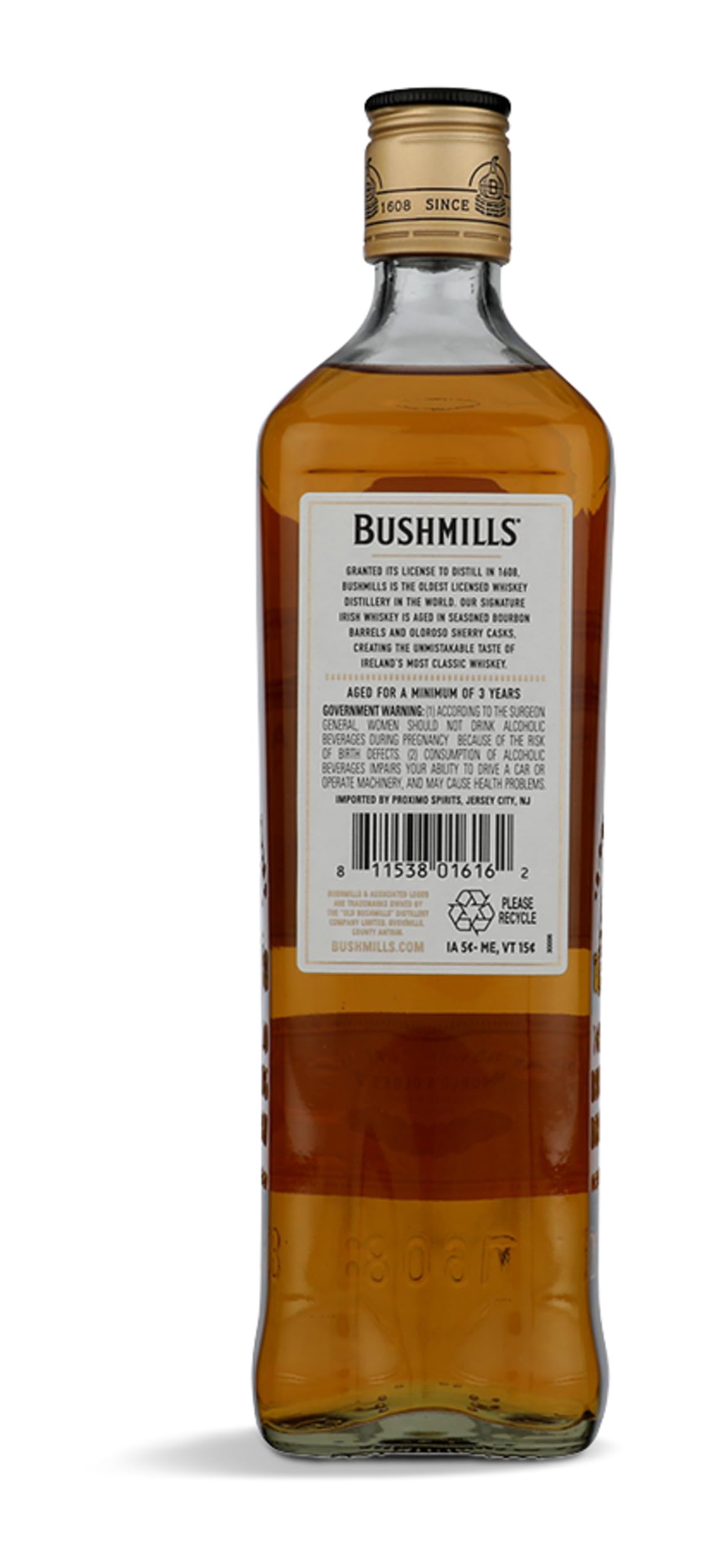 Irish Whiskey 750ml Z7214