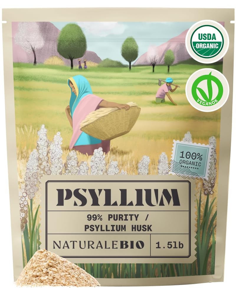 Organic Whole Psyllium Husk 24oz J271