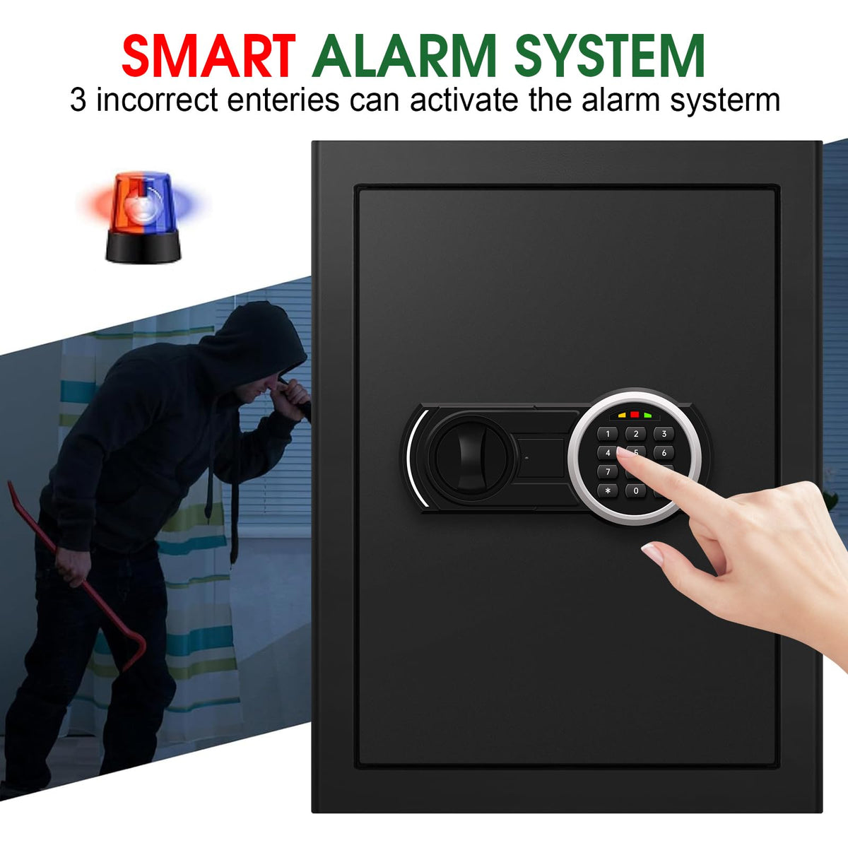 3.3 Cuft Water and Fireproof Safe with Digital Keypad & Key Lock N531