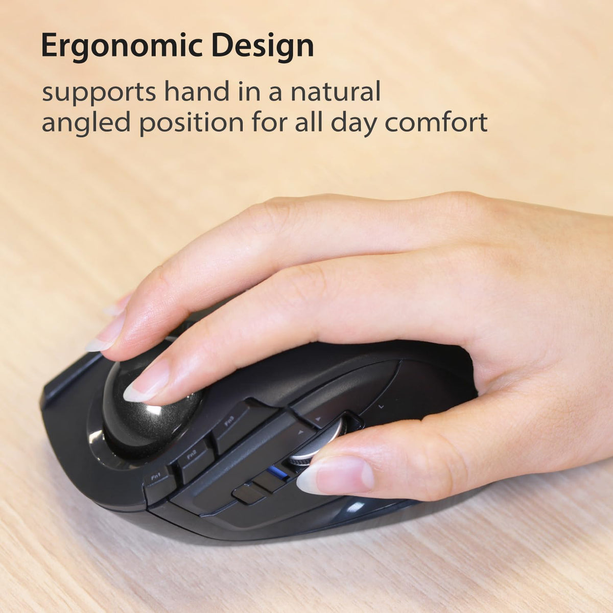 Wireless Ergonomic Trackball Mouse C75477