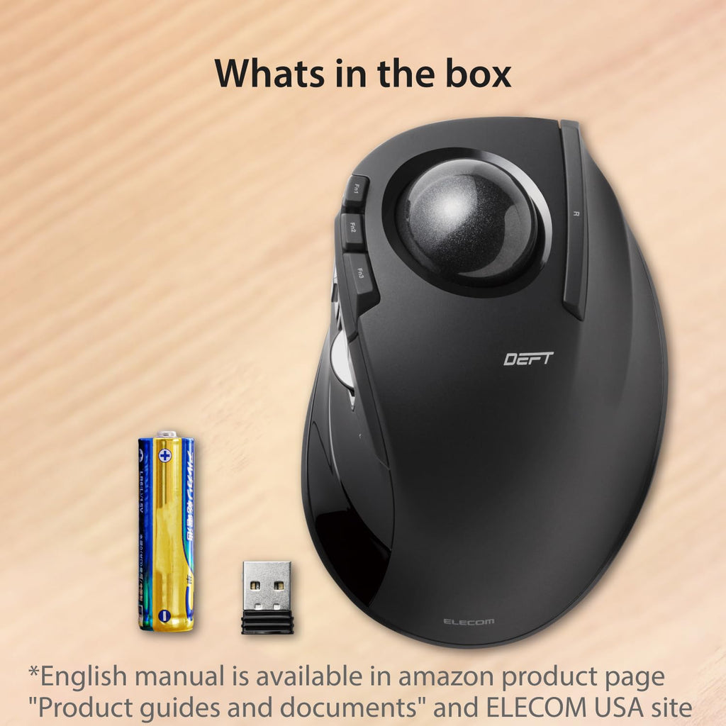 Wireless Ergonomic Trackball Mouse C75477