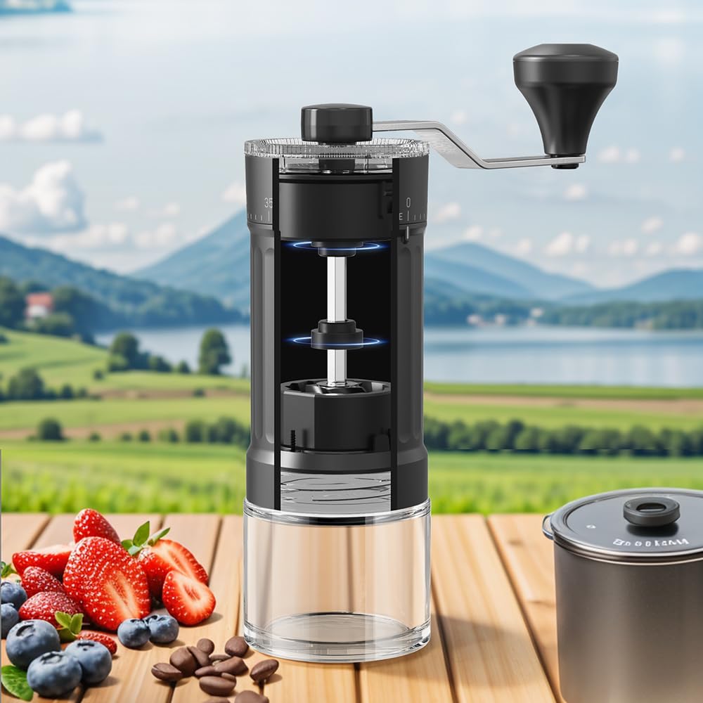 Portable Conical Burr Coffee Grinder 25g Ceramic Burrs X2622