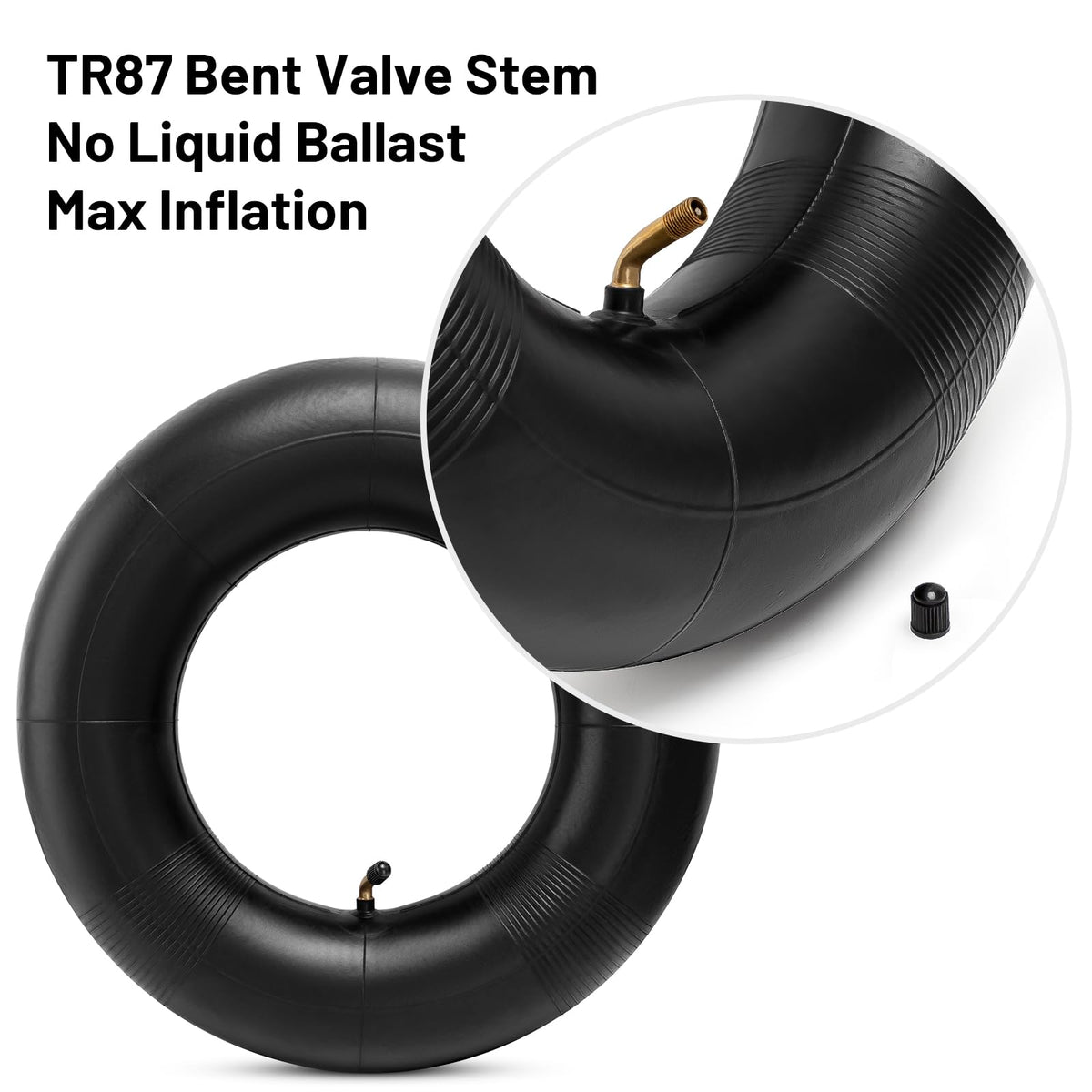 4.80/4.00-8 Replacement Tire Inner Tube with TR87 Angled Valve Pack of 2 H296