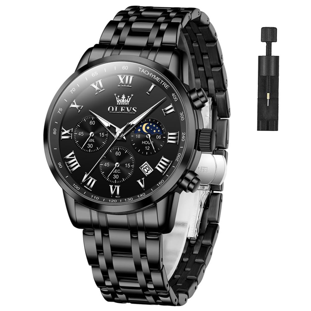 Men Stainless Steel Analog Quartz Wrist Watch V119