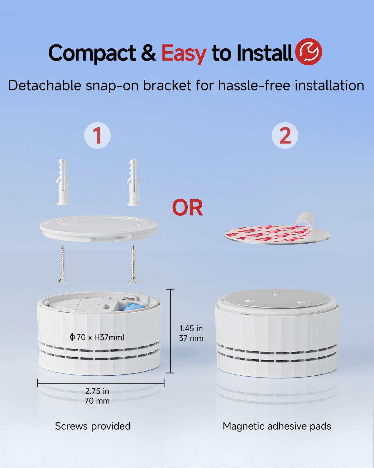 3 Pack Wireless Interconnected Smoke Detector U670013