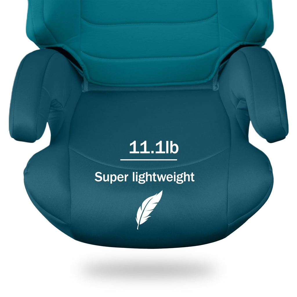 High Back Booster Car Seat with Rigid Latch, Blue T551