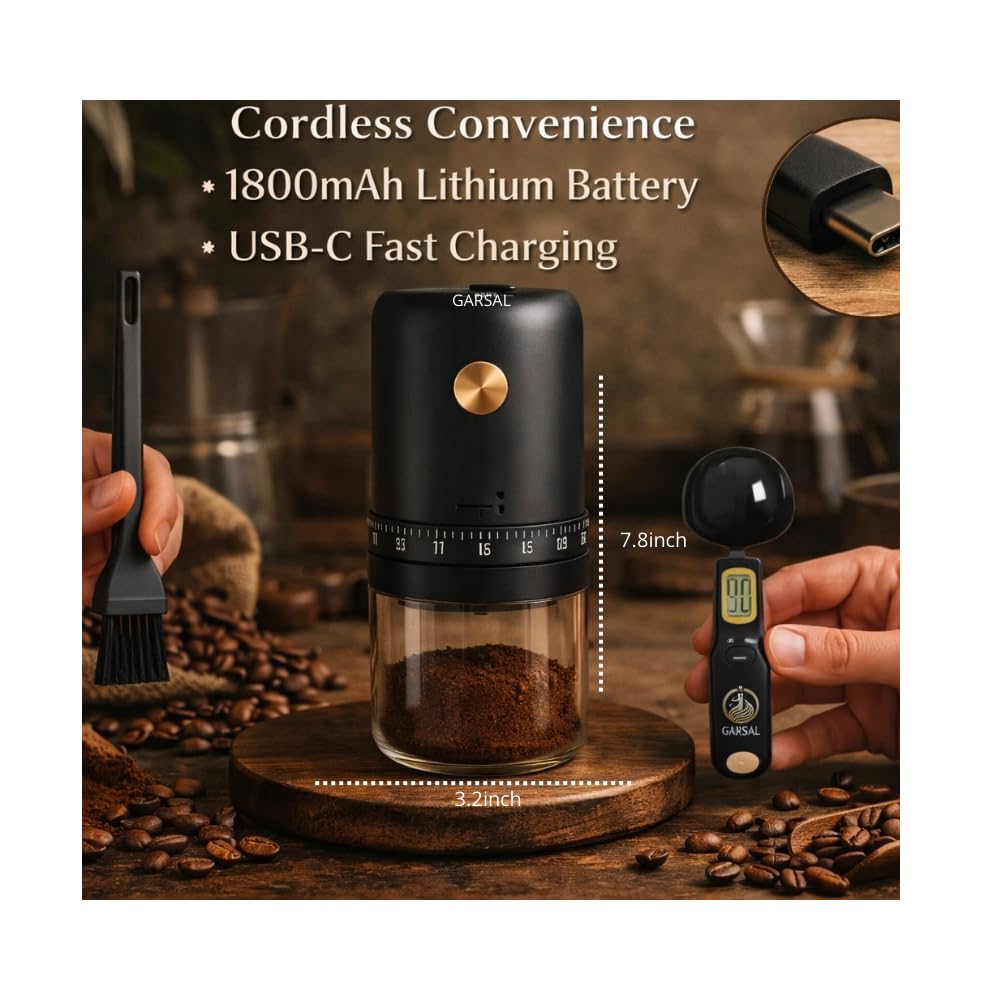 Electric Burr Coffee Grinder with 40 Grind Settings D251