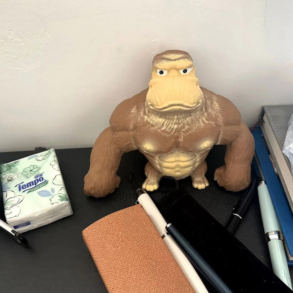 Brown Stretch Gorilla Sensory Stress Toy V1280