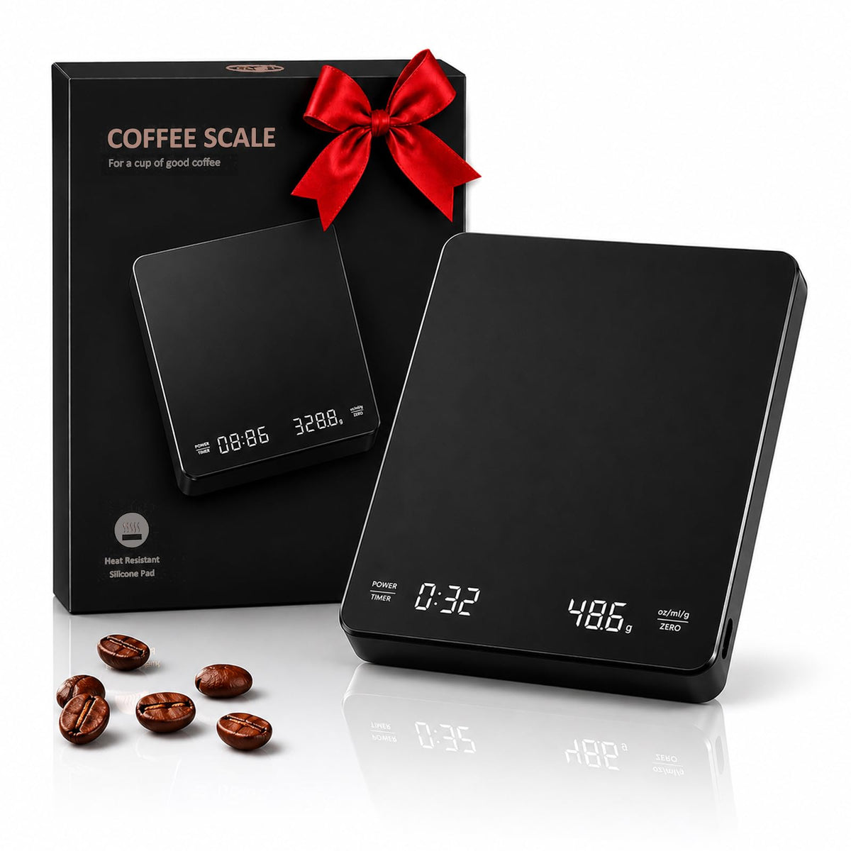 Rechargeable Digital Coffee Scale with Timer S571036