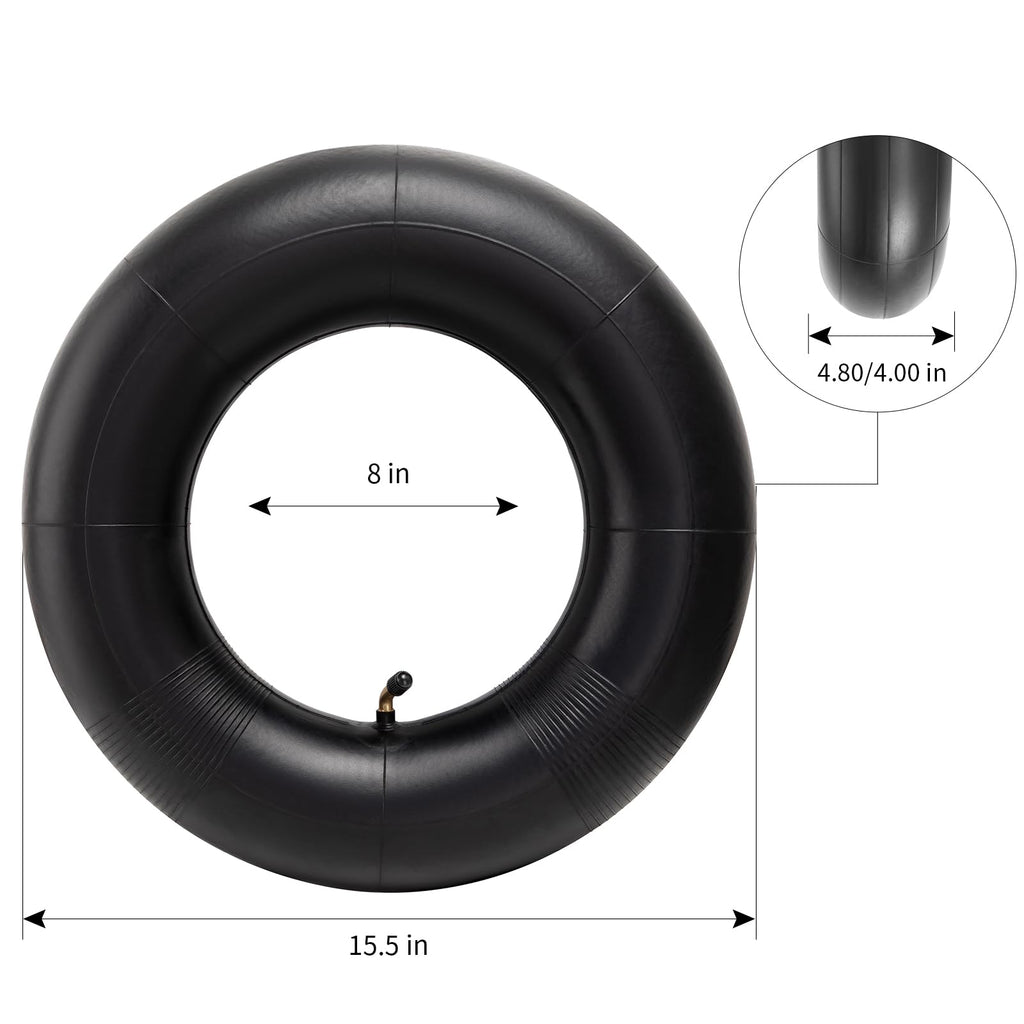 4.80/4.00-8 Replacement Tire Inner Tube with TR87 Angled Valve Pack of 2 H296