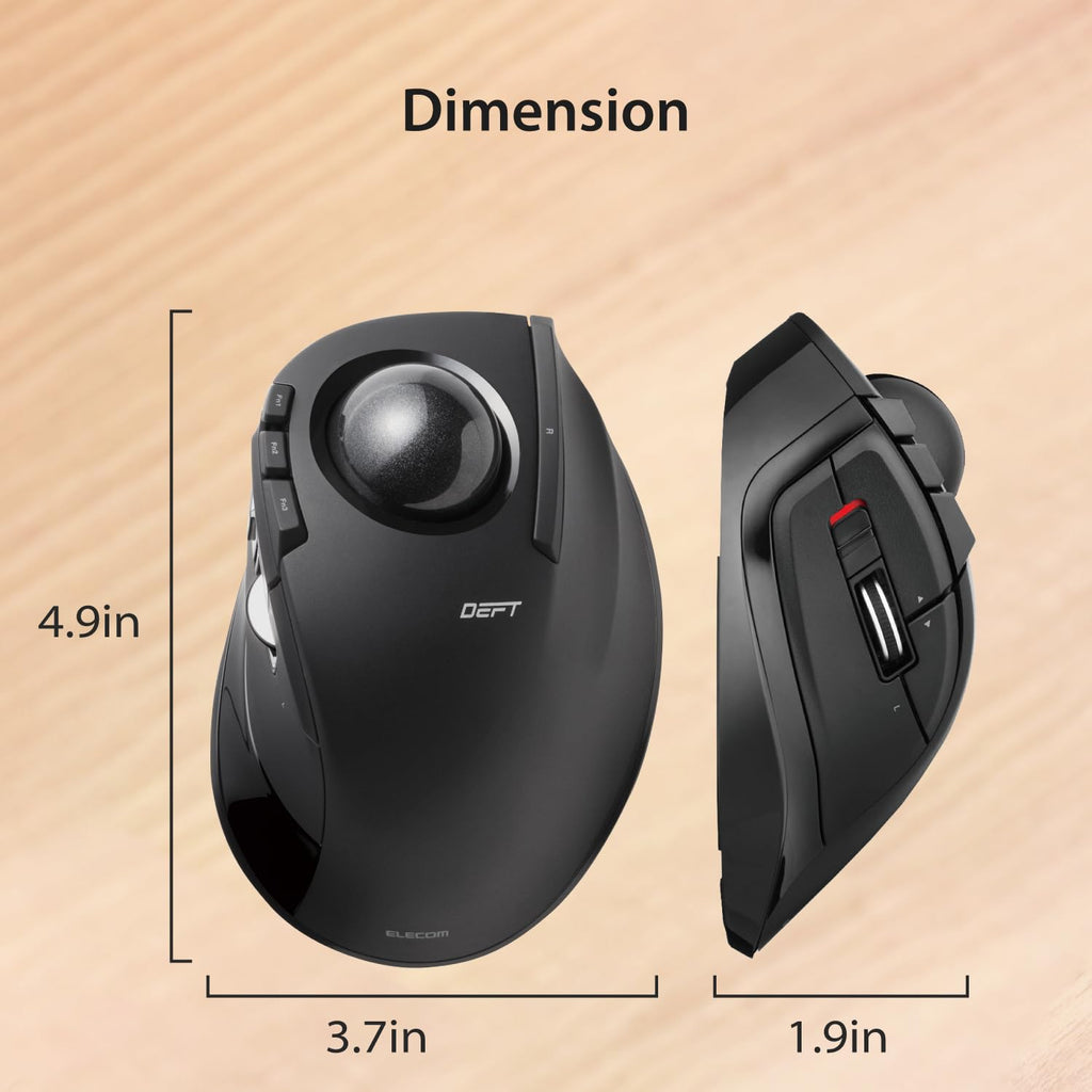 Wireless Ergonomic Trackball Mouse C75477