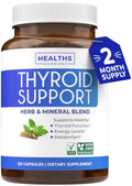 120 Capsules Thyroid Support Supplement with Iodine, Ashwagandha Root, Zinc, Selenium, Vitamin B12 H3108
