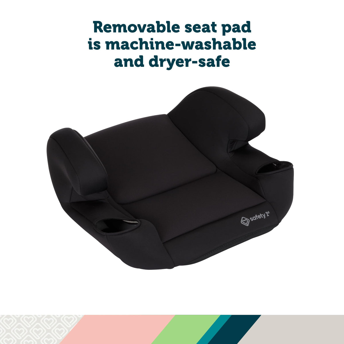 Lightweight Backless Booster Car Seat, 2-Pack, Black B64880