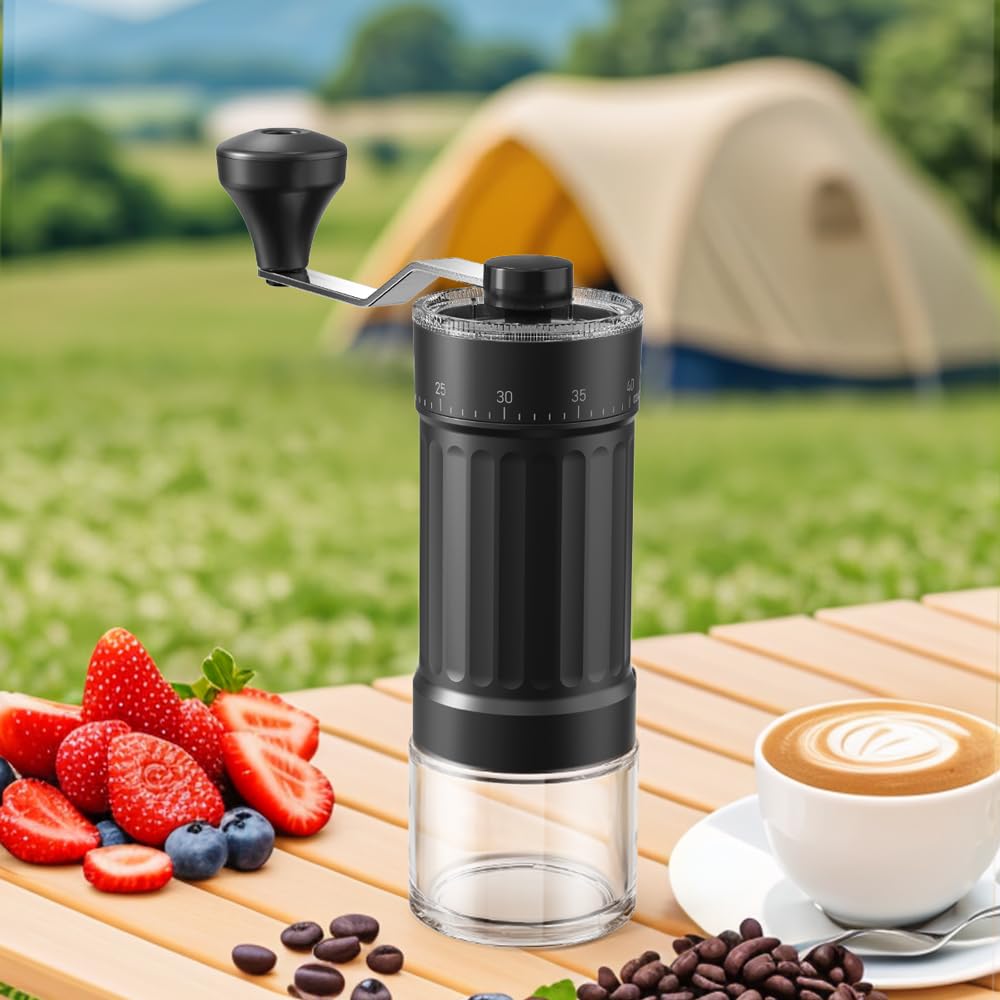 Portable Conical Burr Coffee Grinder 25g Ceramic Burrs X2622