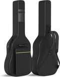 Black Acoustic Guitar Gig Bag with 0.35 Inch Foam Padding J9389