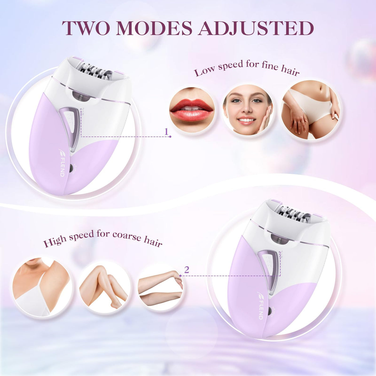 2-Speed Adjustable Epilator with 36 Tweezers A1828