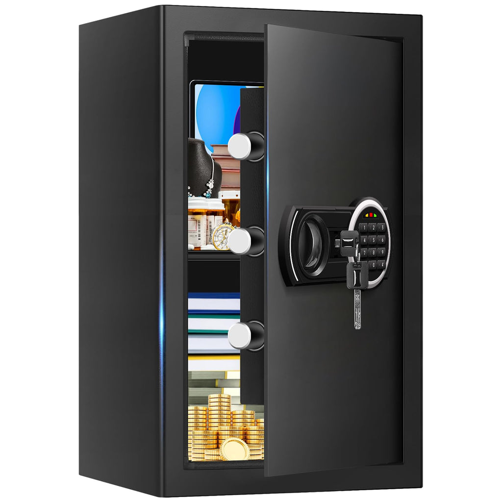 3.3 Cuft Water and Fireproof Safe with Digital Keypad & Key Lock N531