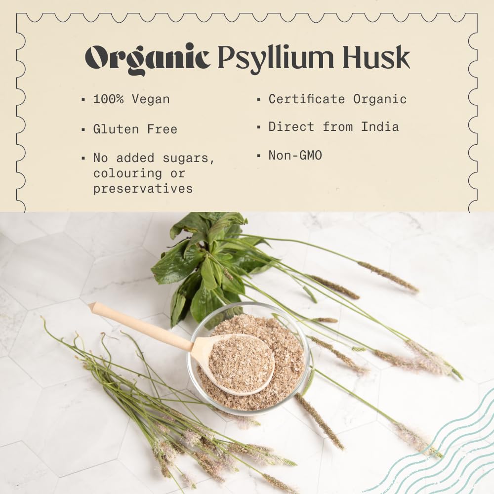 Organic Whole Psyllium Husk 24oz J271