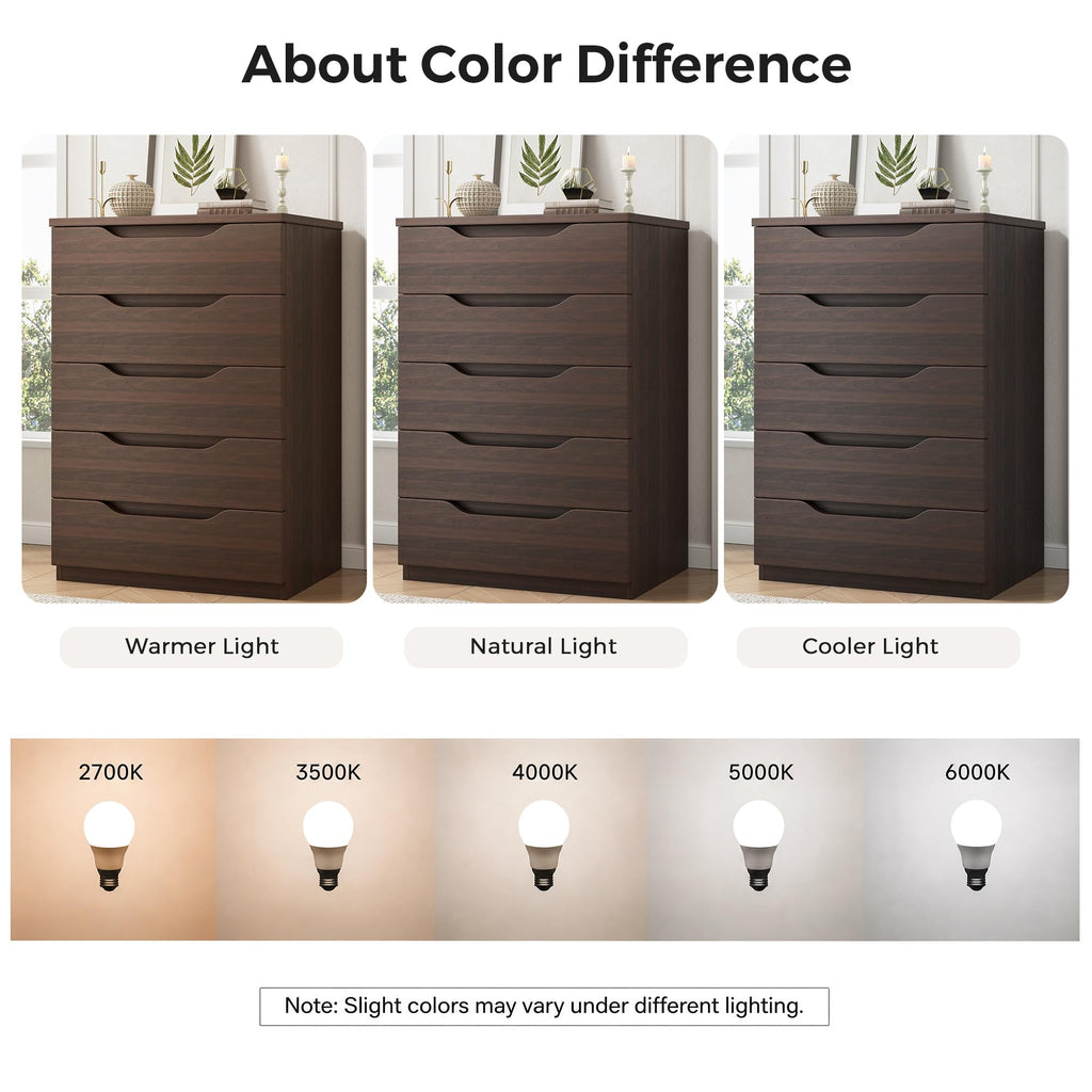 Brown 5 Drawer Dresser X96587