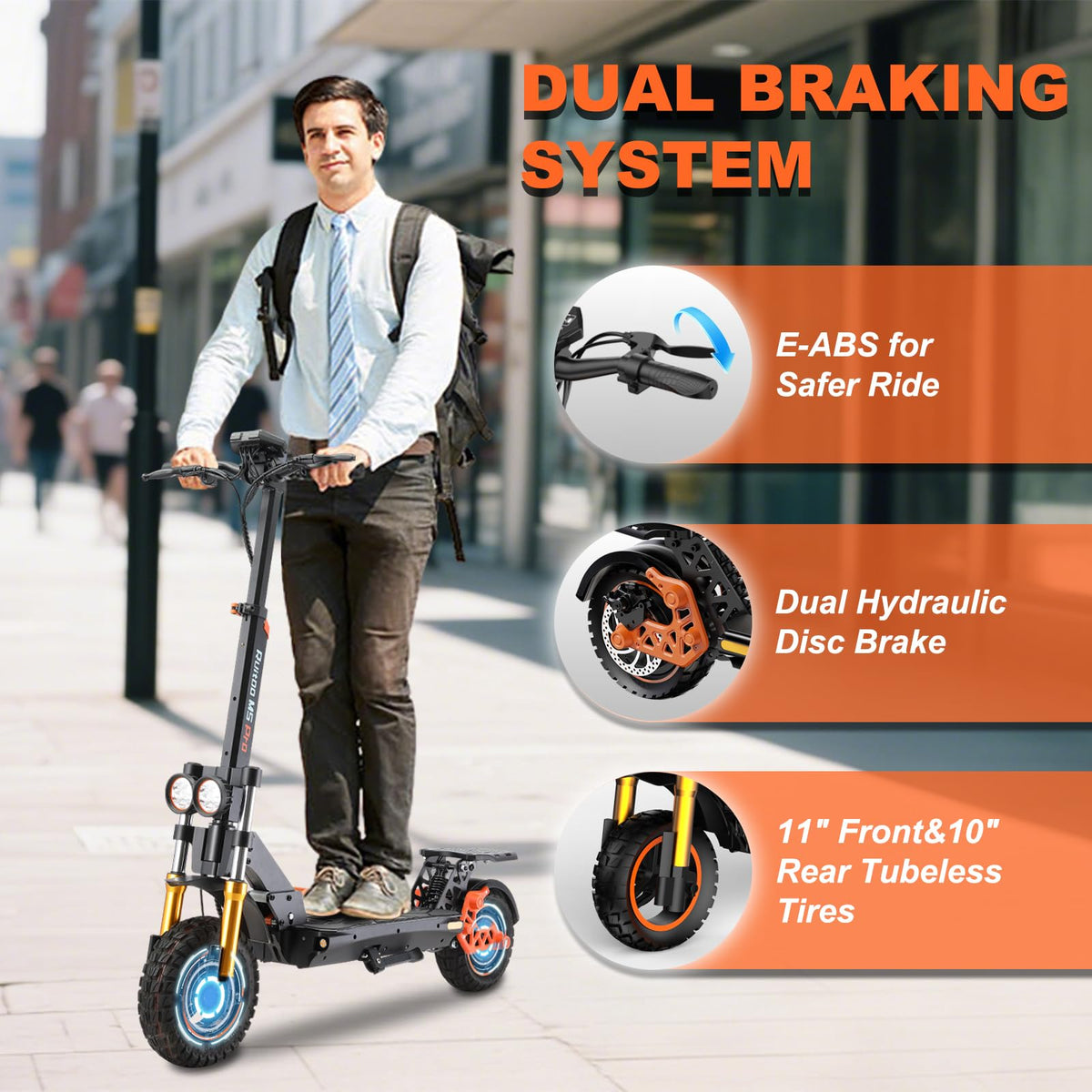 1200W Off Road Electric Scooter with Dual Suspension G157