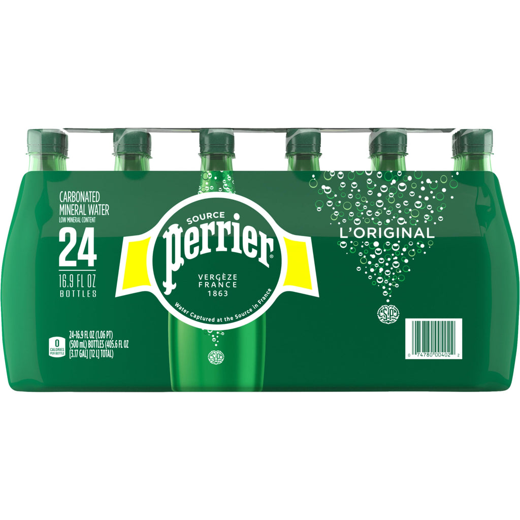 Carbonated Mineral Water Plastic Bottles 16.9 Fl Oz Pack of 24 T8056
