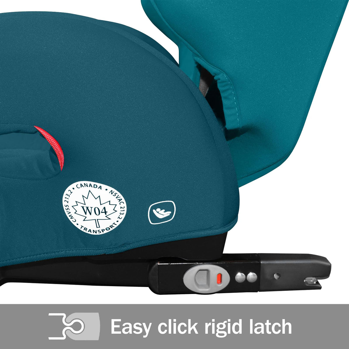 High Back Booster Car Seat with Rigid Latch, Blue T551