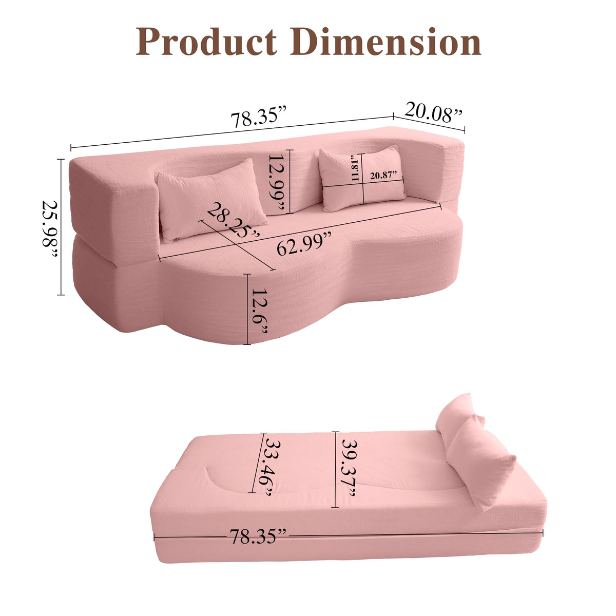 Convertible Sofa Bed E6046