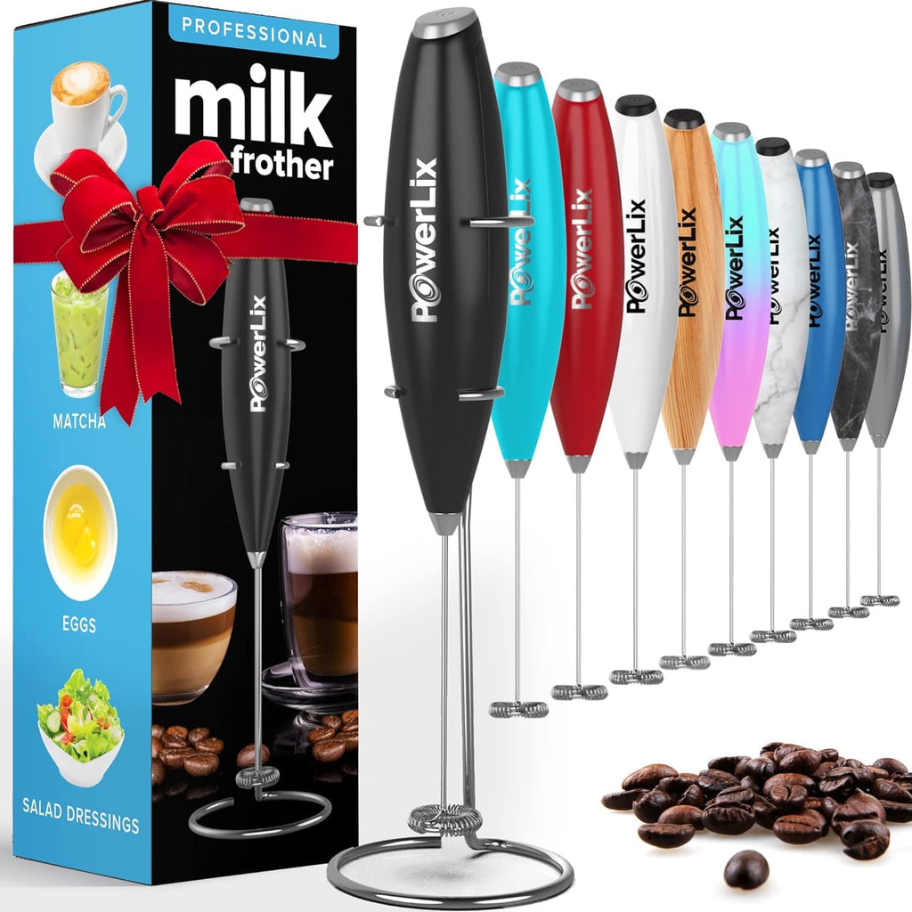 Handheld Battery Operated Electric Whisk Frother With Stand R4495