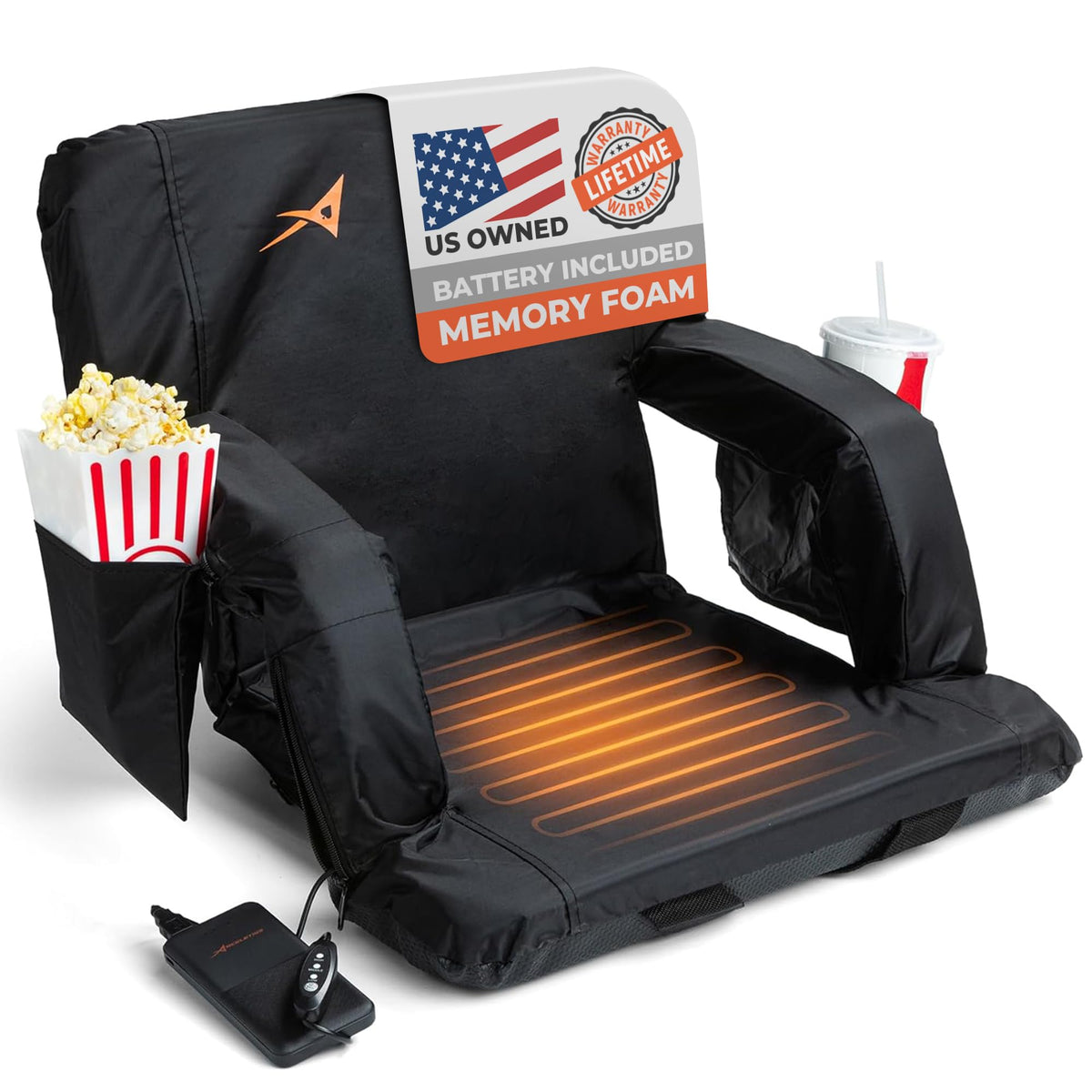 Heated Stadium Seats for Bleachers with Back Support U577396