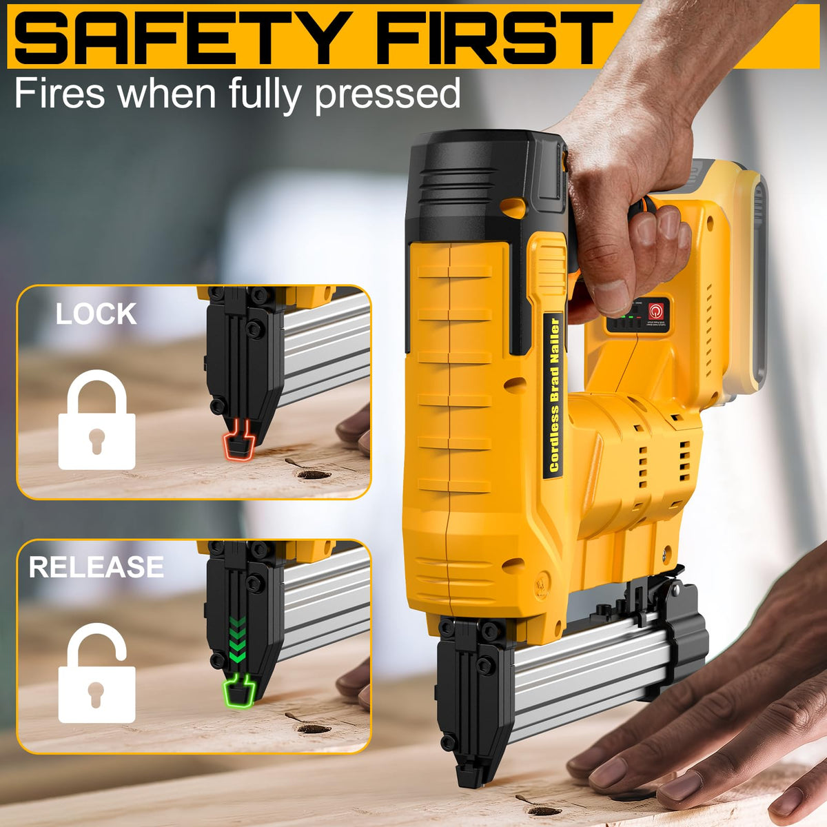 18 Gauge Cordless Brad Nailer & Staple Gun J446